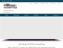 Tablet Screenshot of godeepwithin.com